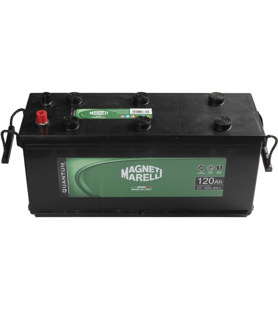 Magneti marelli batteria per autocarri 120ah 12v 820a en1 per cassetta mac